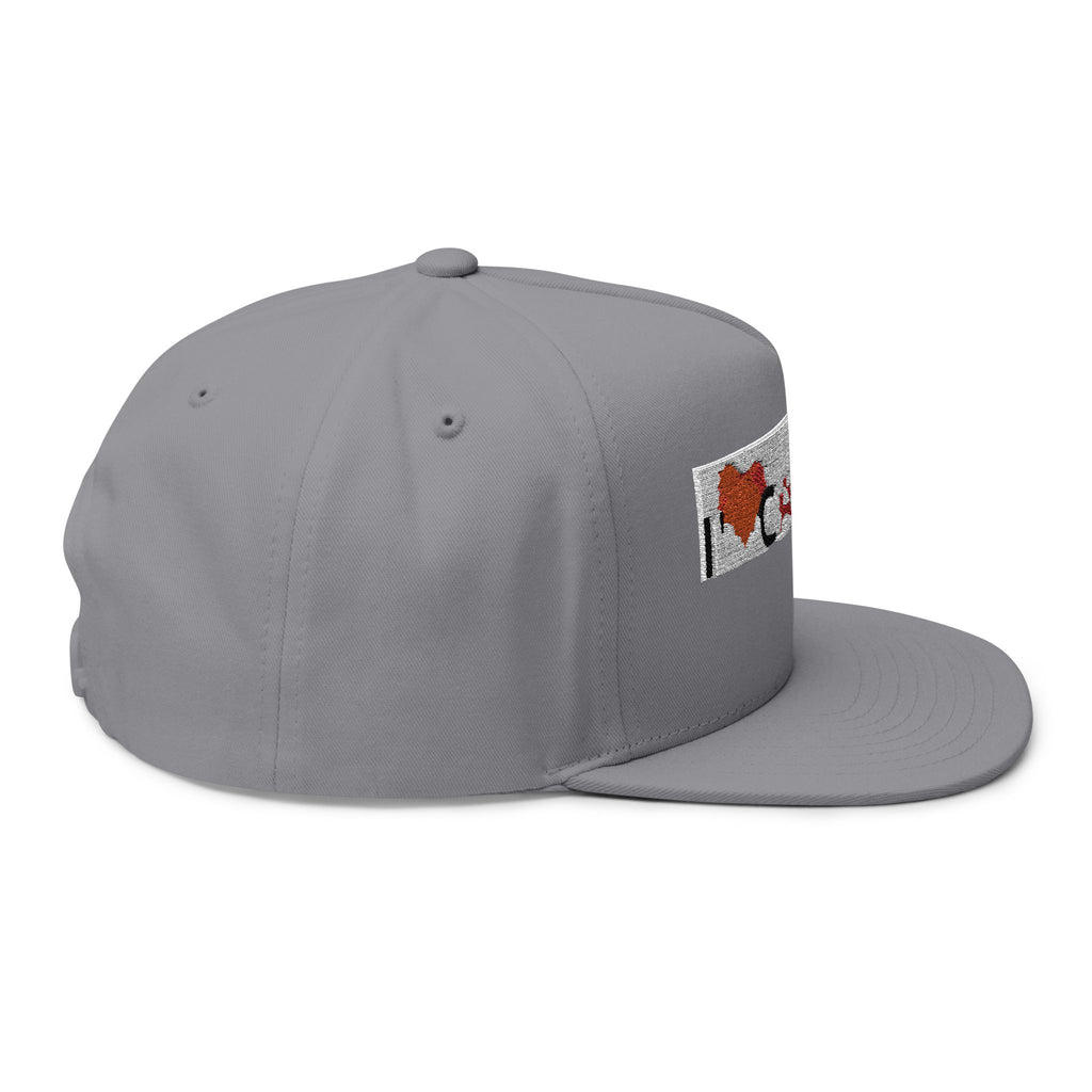 I  Canada Embroidered Flat Bill Cap — Canadian Pride Snapback Hat