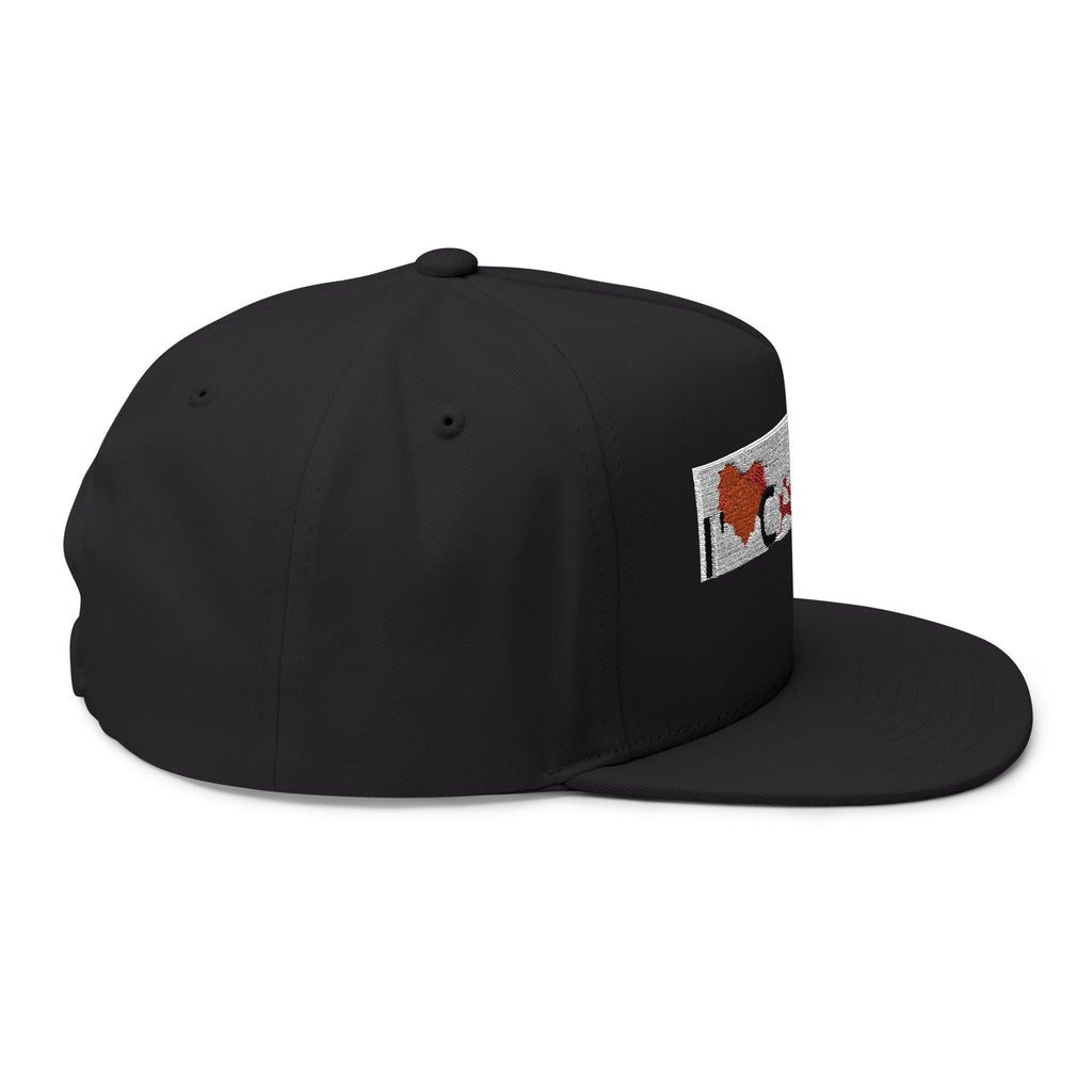 I  Canada Embroidered Flat Bill Cap — Canadian Pride Snapback Hat