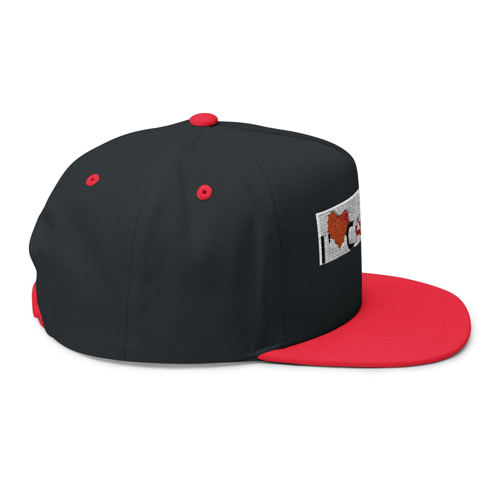 I  Canada Embroidered Flat Bill Cap — Canadian Pride Snapback Hat
