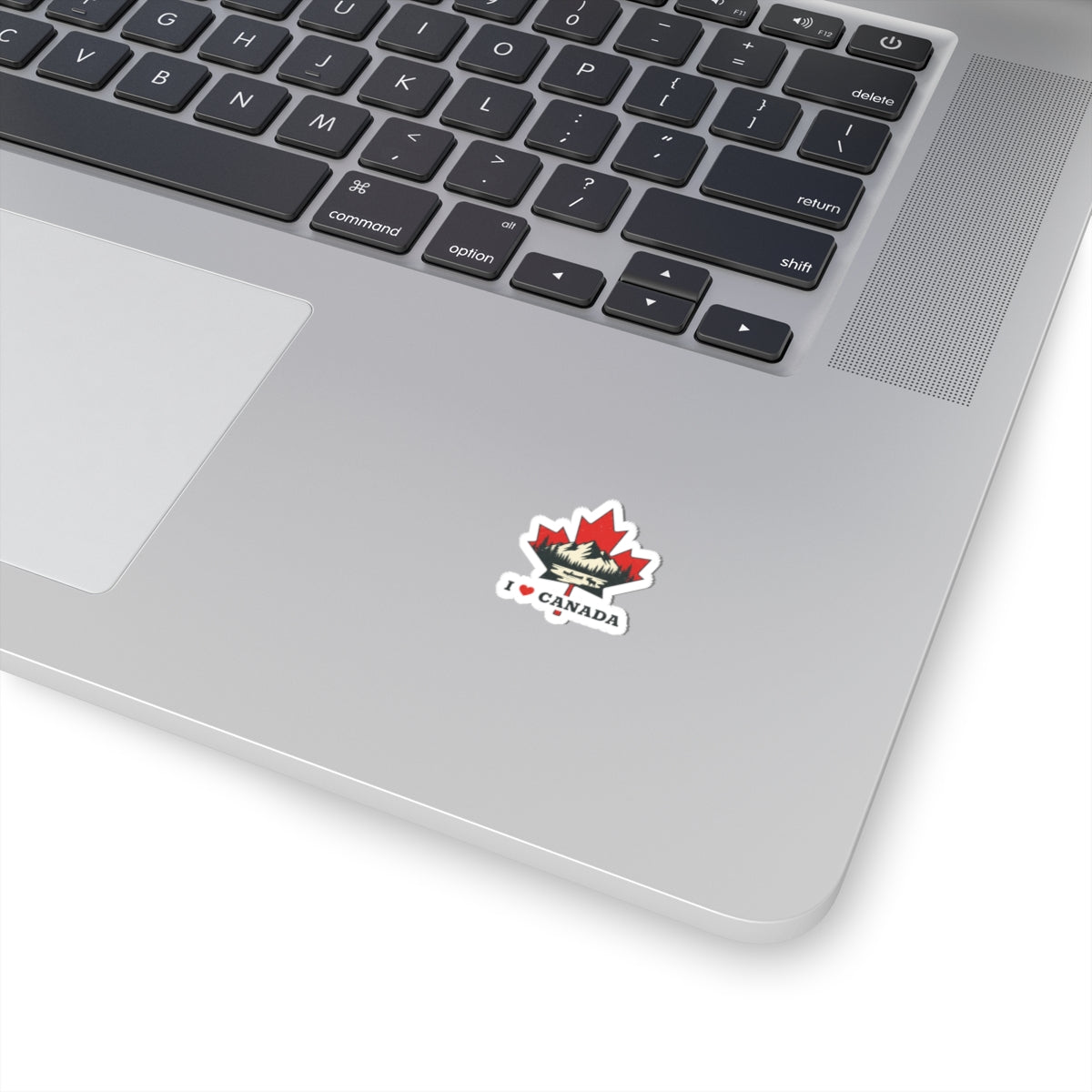 Love Canada Maple Leaf Sticker | Ultra-Condensed Grotesk, Streetwear Text