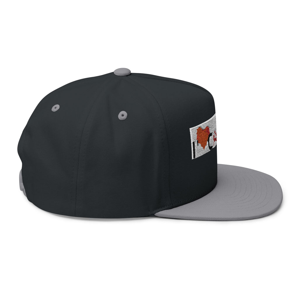 I  Canada Embroidered Flat Bill Cap — Canadian Pride Snapback Hat