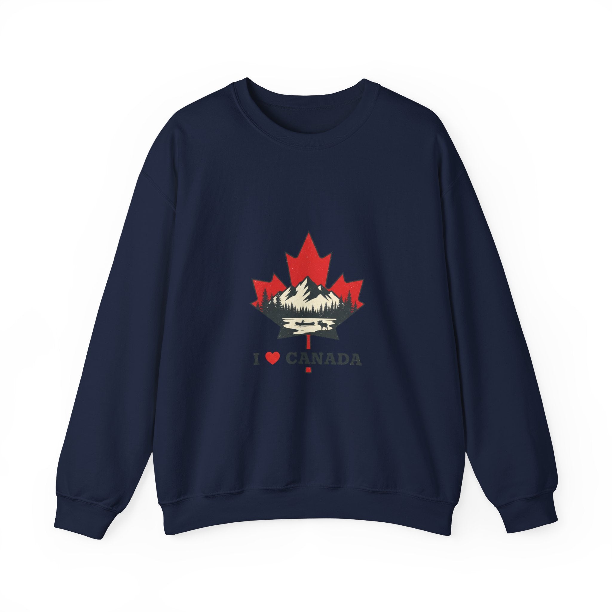 I  Canada Crewneck Sweatshirt | Ultra-Condensed Grotesk Streetwear