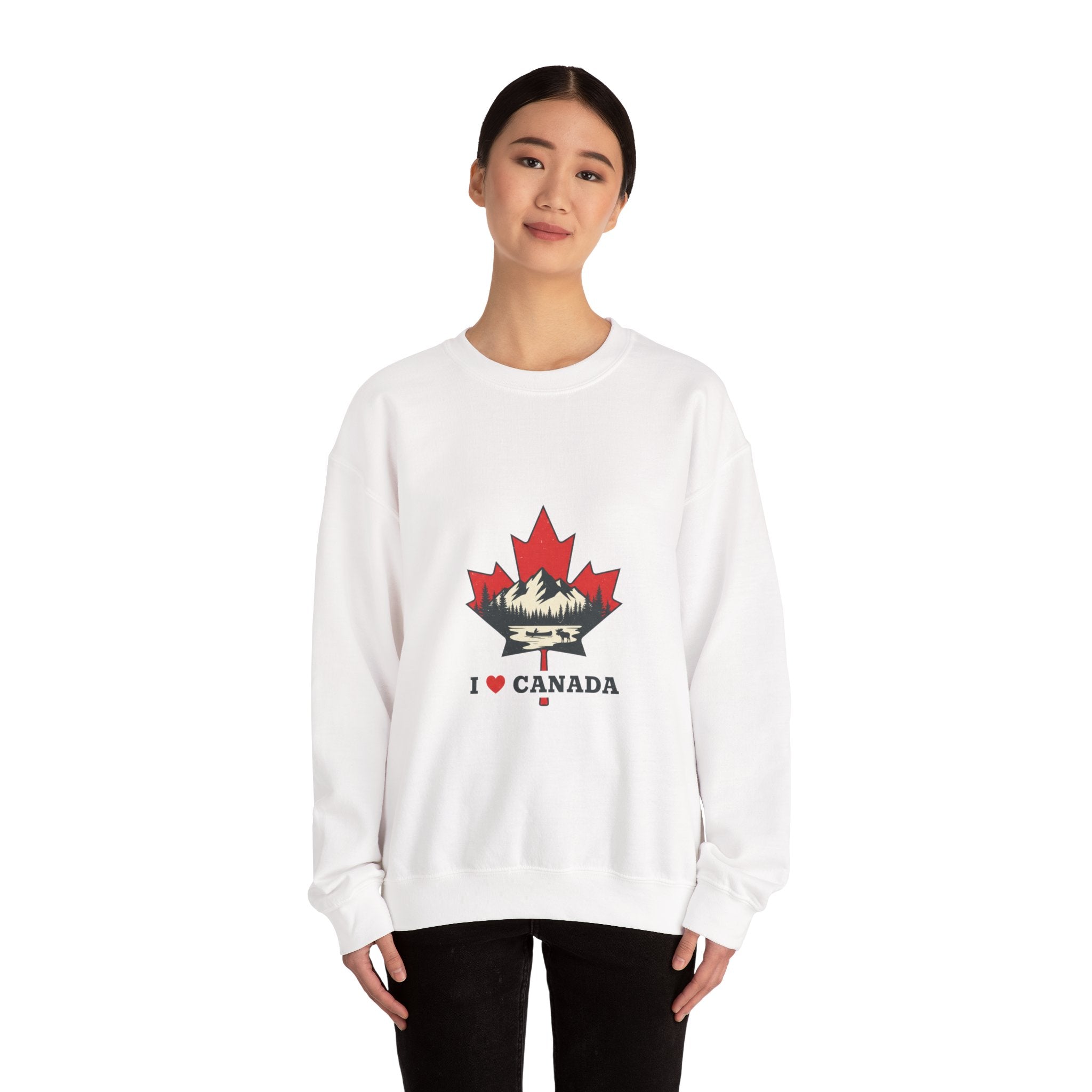 I  Canada Crewneck Sweatshirt | Ultra-Condensed Grotesk Streetwear