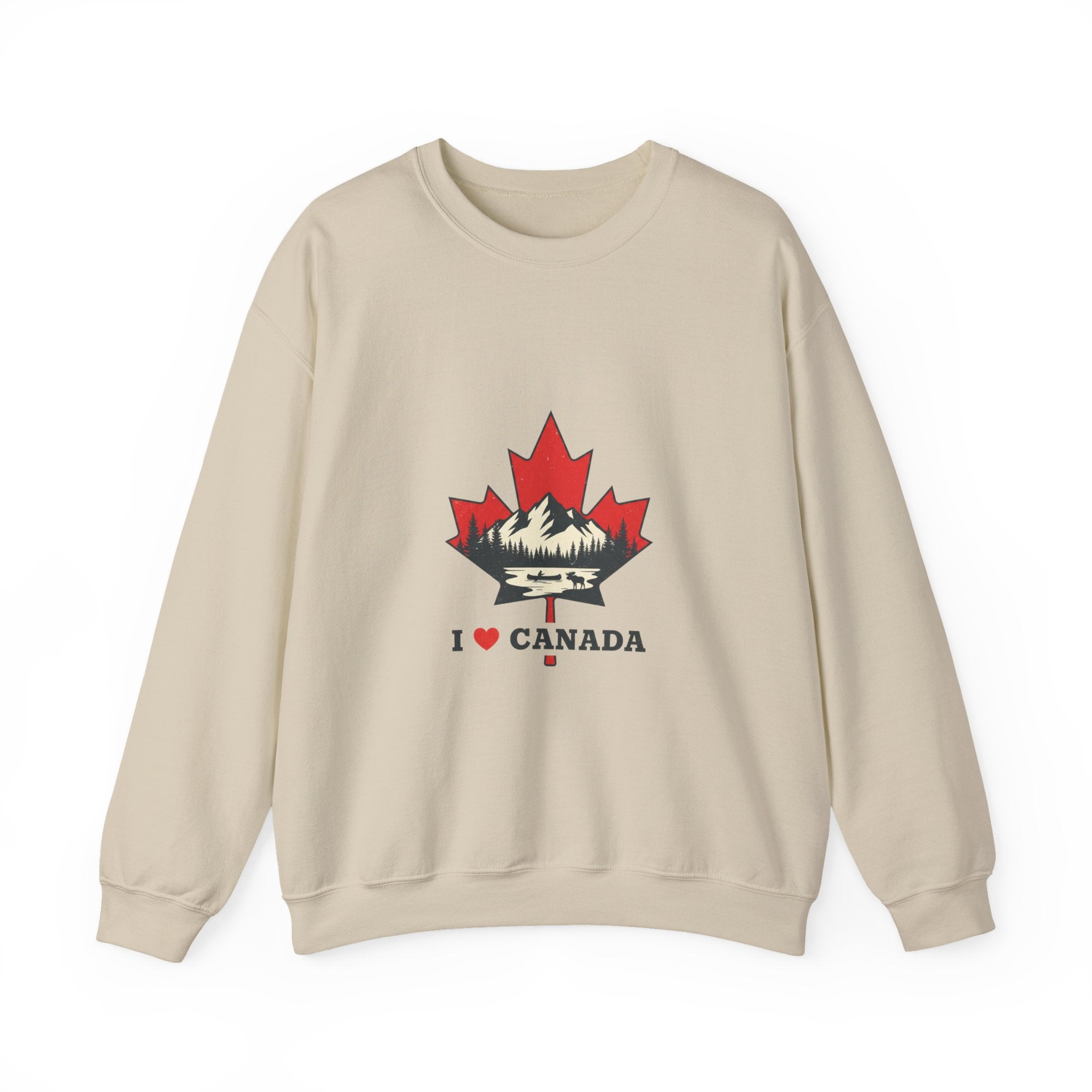 I  Canada Crewneck Sweatshirt | Ultra-Condensed Grotesk Streetwear