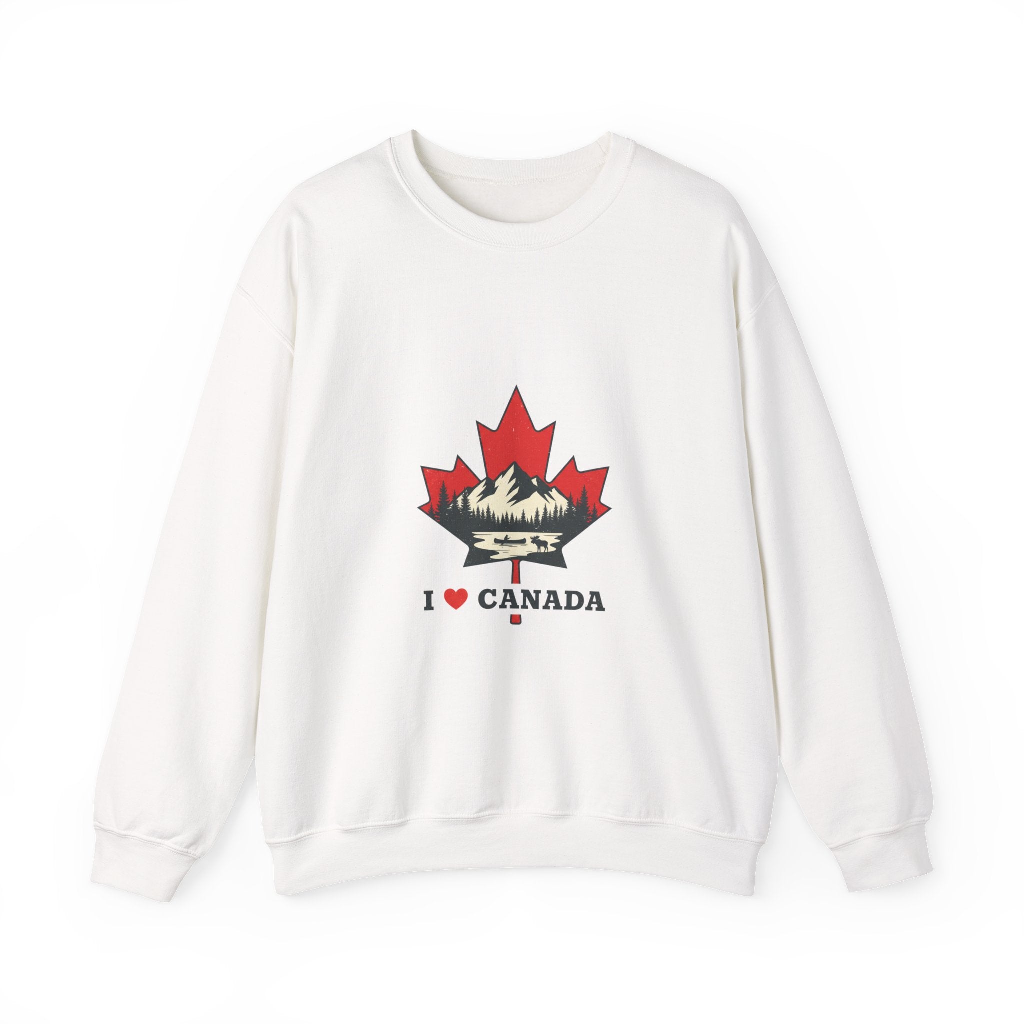 I  Canada Crewneck Sweatshirt | Ultra-Condensed Grotesk Streetwear